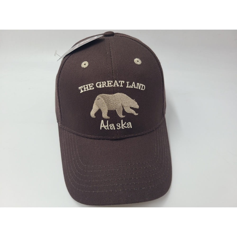 The Great Land Alaska Polar Bear Arctic Circle Adjustable Hat Cap Dad Men Women